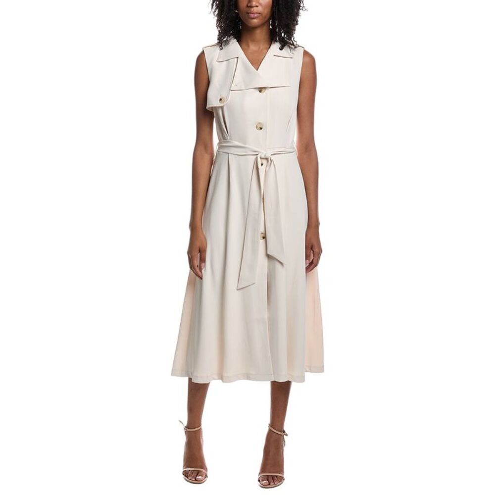 Pascale La Mode Womens  Midi Dress, Tan